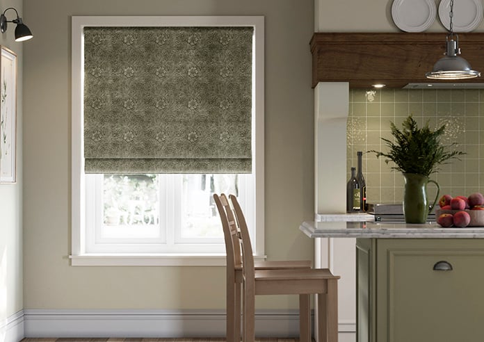 William Morris At Home Marigold Velvet, Sage - Twist&Fit Roman Blind - Image 3